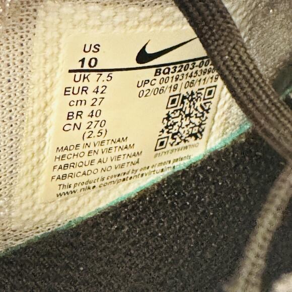 Nike Shoes Womens 10 Black White Zoom Gravity Trainer Running Athletic Sneakers - Picture 9 of 10